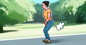 DO NOT HOLD IN GASES: many people don't know this, but they do themselves a lot of harm that way. This is what happens in the body when gas is retained.