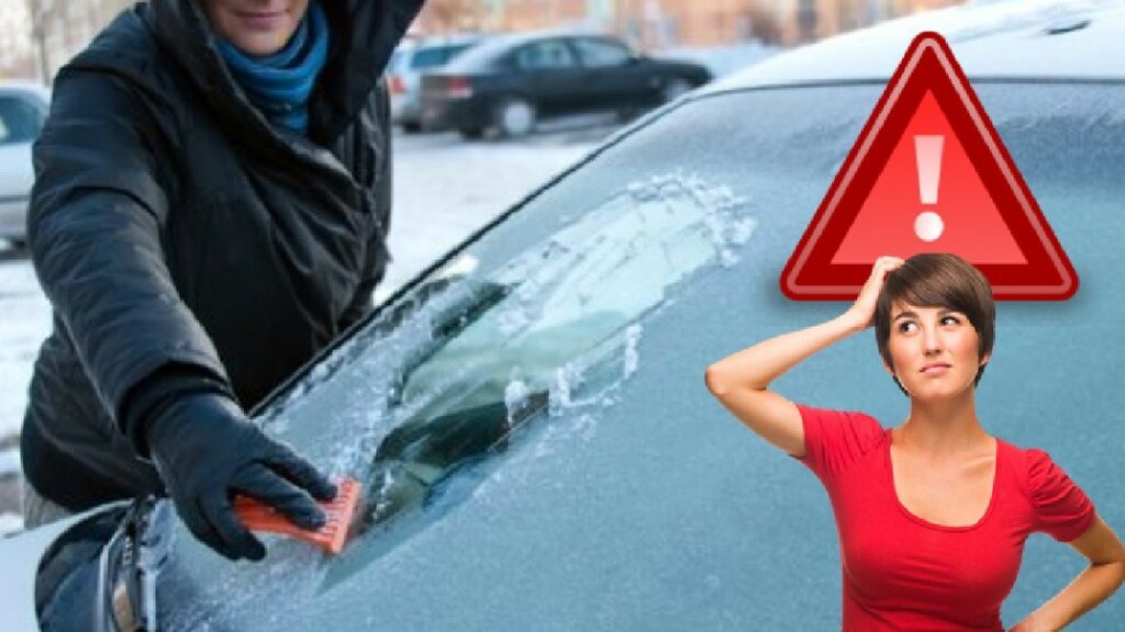 Simple trick, this is how you defrost a car's glass in 1 minute ...