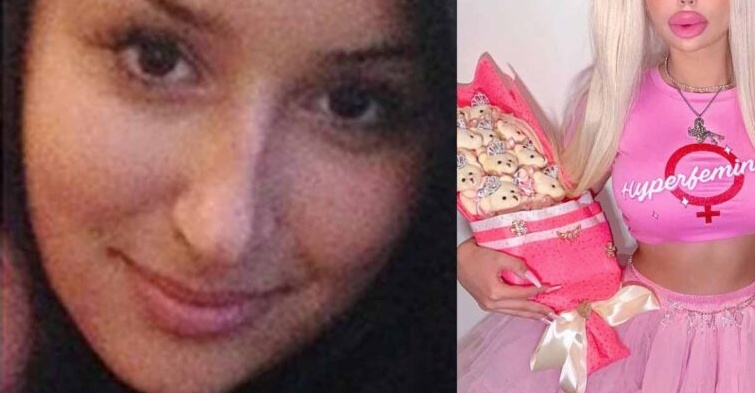 Since childhood she had dreamed of becoming a living Barbie. Already at 13 she underwent her first plastic surgery.