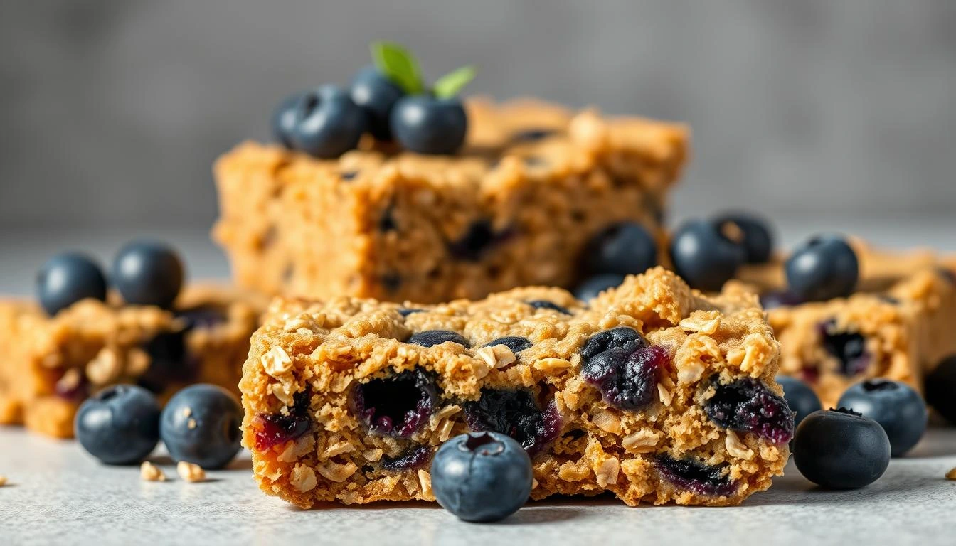 Blueberry Oatmeal Breakfast Bars