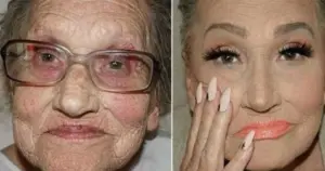A transformation that moved the world: 80-year-old grandmother Livia and her makeup-artist granddaughter
