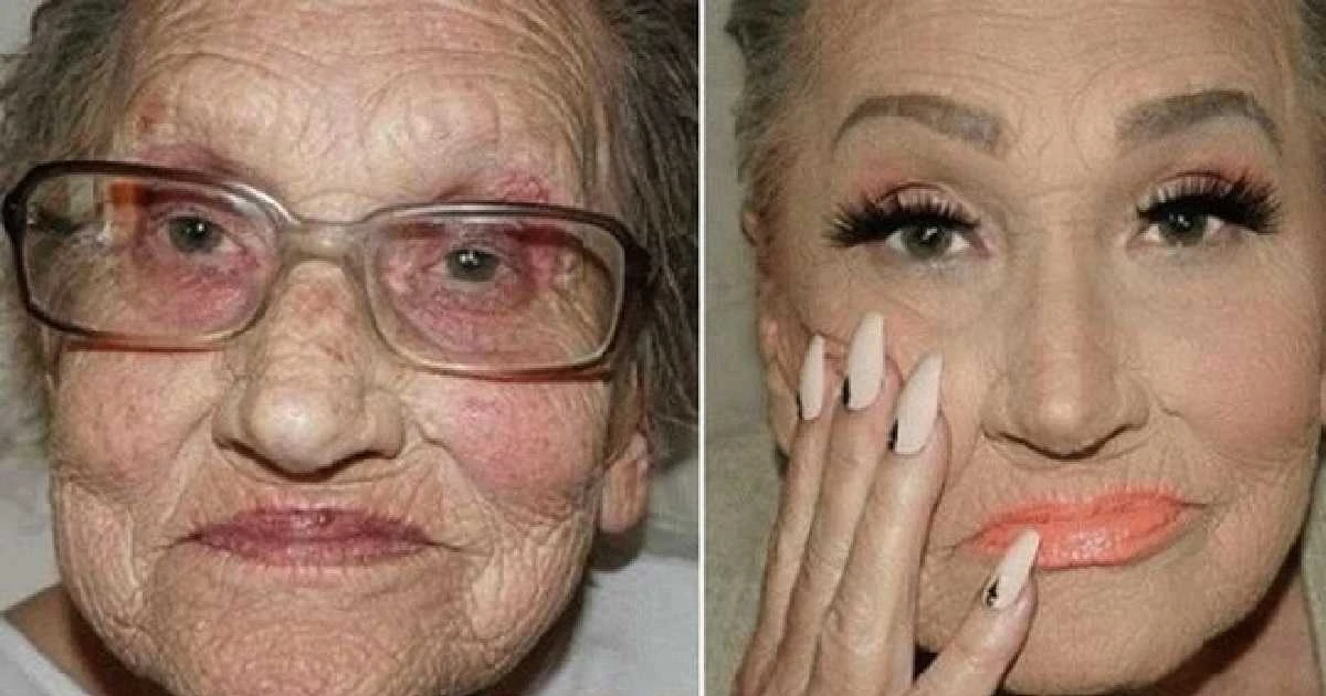 A transformation that moved the world: 80-year-old grandmother Livia and her makeup-artist granddaughter
