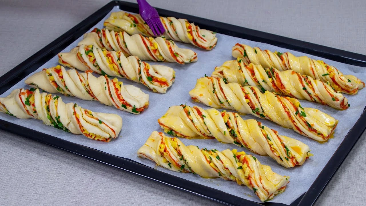 Tyčinky z listového těsta