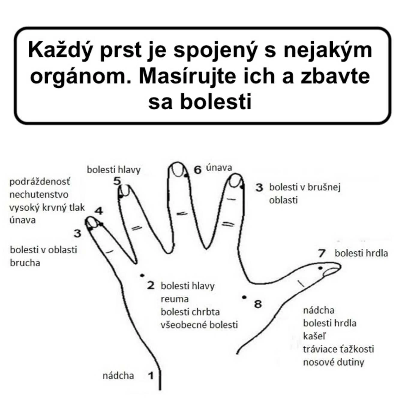 Masáže prstů a jejich účinky